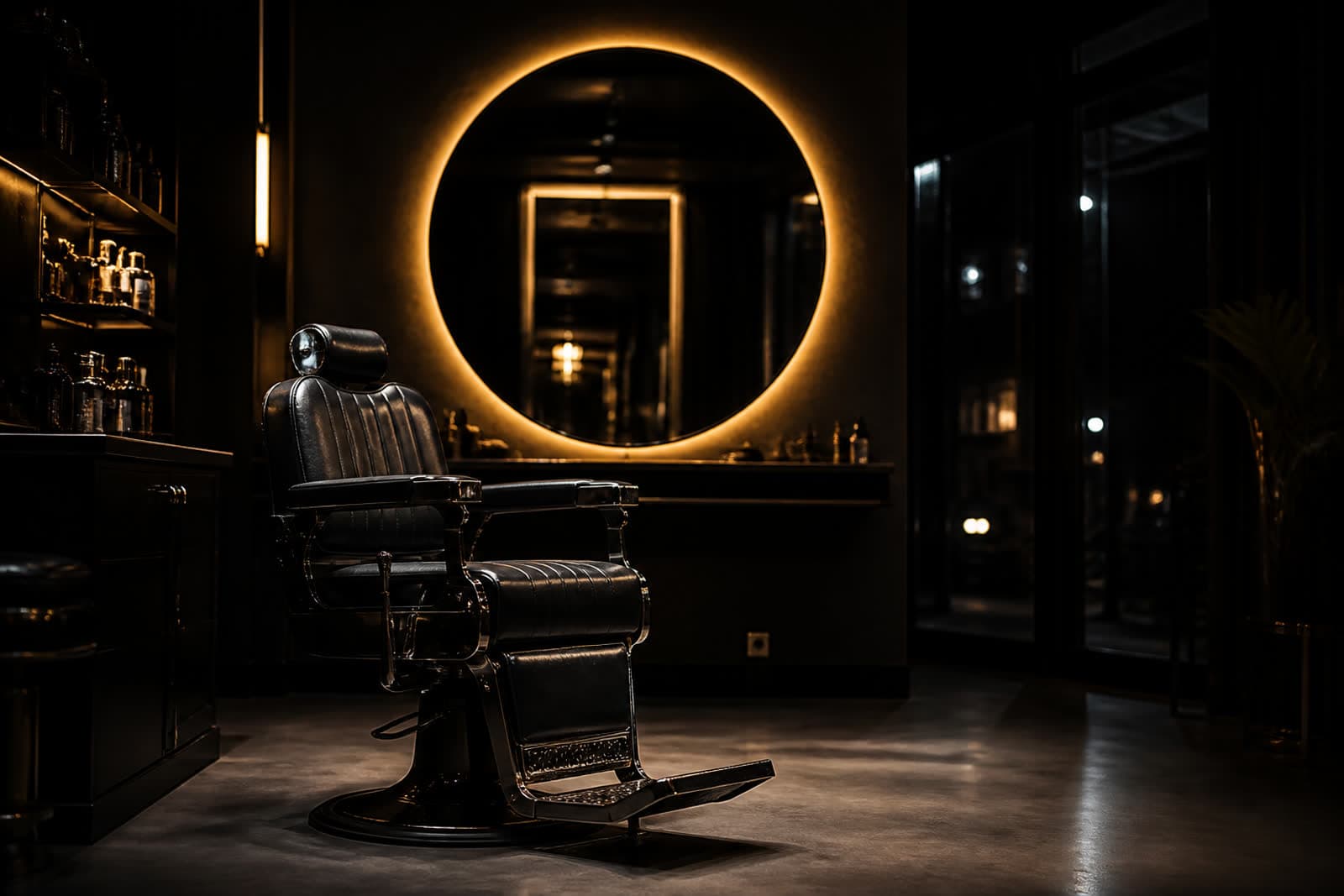 Sunlit salon station with chair and vanity — the kind of independent studio Ecloras is built for